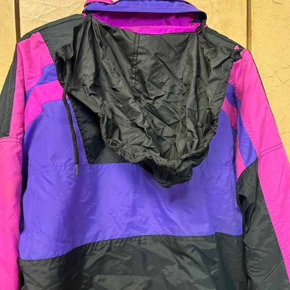 Vintage puma Black and Purple ski  Jacket medium - Picture 6 of 6